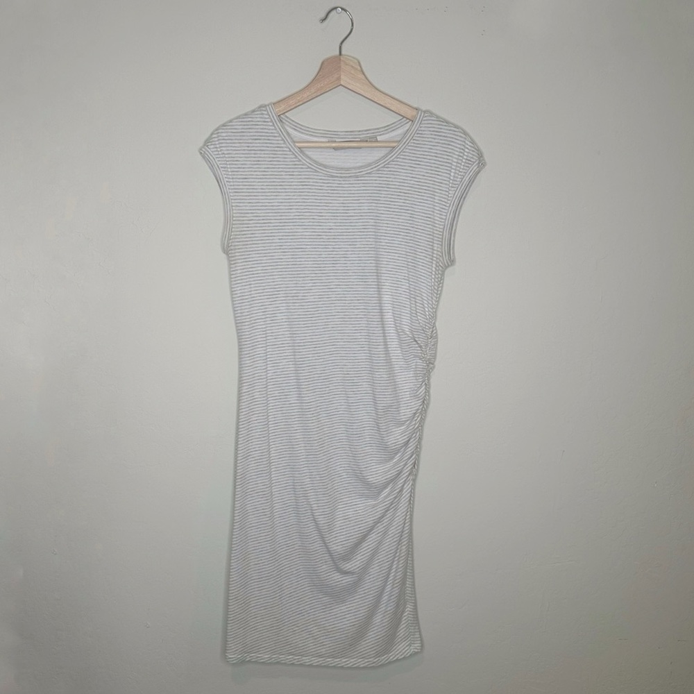Athleta Striped Bodycon Midi Dress